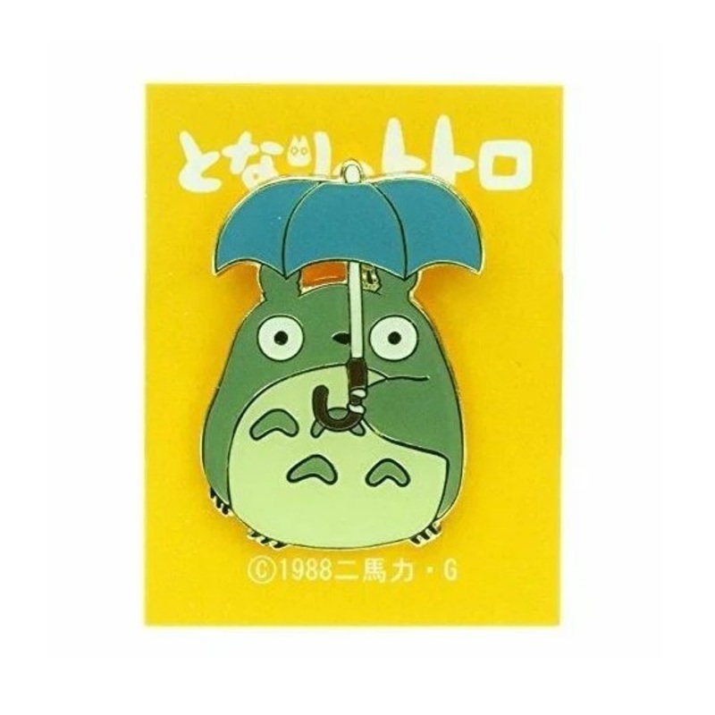 [Studio Ghibli] My Neighbor Totoro Metal Pins Big Totoro Holding Umbrella