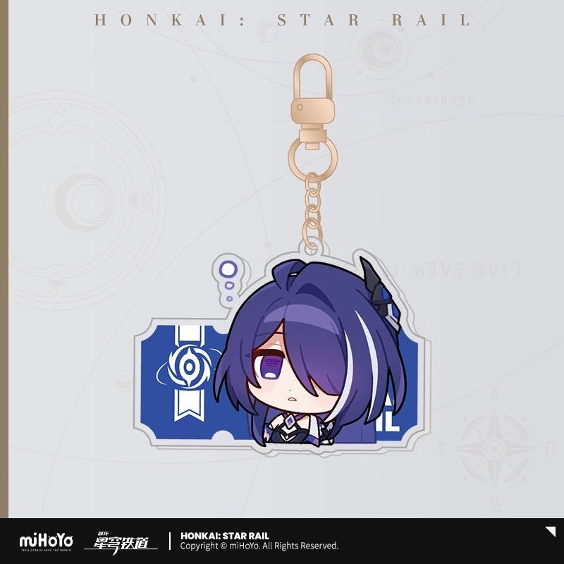 [Honkai Star Rail] Pom-Pom Pavilion Series Acrylic Keychain Chibi – Acheron