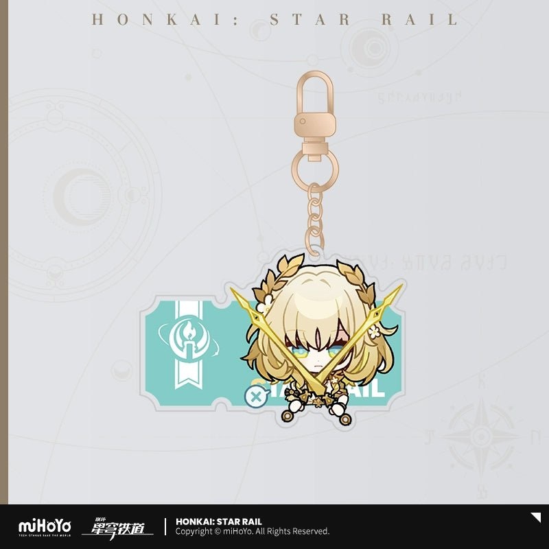 [Honkai Star Rail] Pom-Pom Pavilion Series Acrylic Keychain Chibi – Aglaea