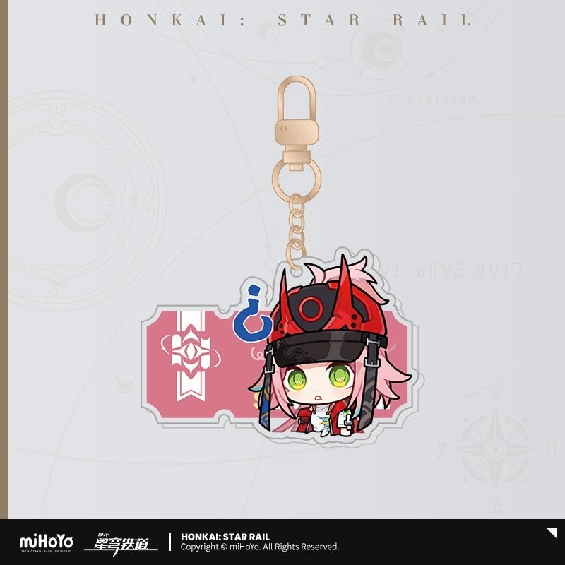 [Honkai Star Rail] Pom-Pom Pavilion Series Acrylic Keychain Chibi – Rappa