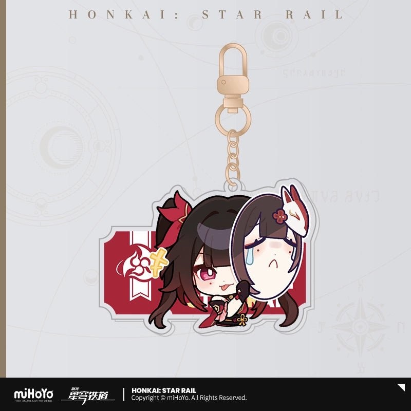 [Honkai Star Rail] Pom-Pom Pavilion Series Acrylic Keychain Chibi – Sparkle