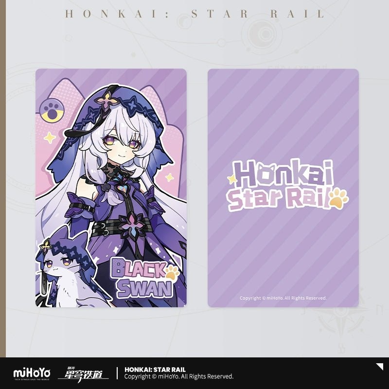 [Honkai Star Rail] Tiny Cat Series Laser Collectible Tickets – Black Swan