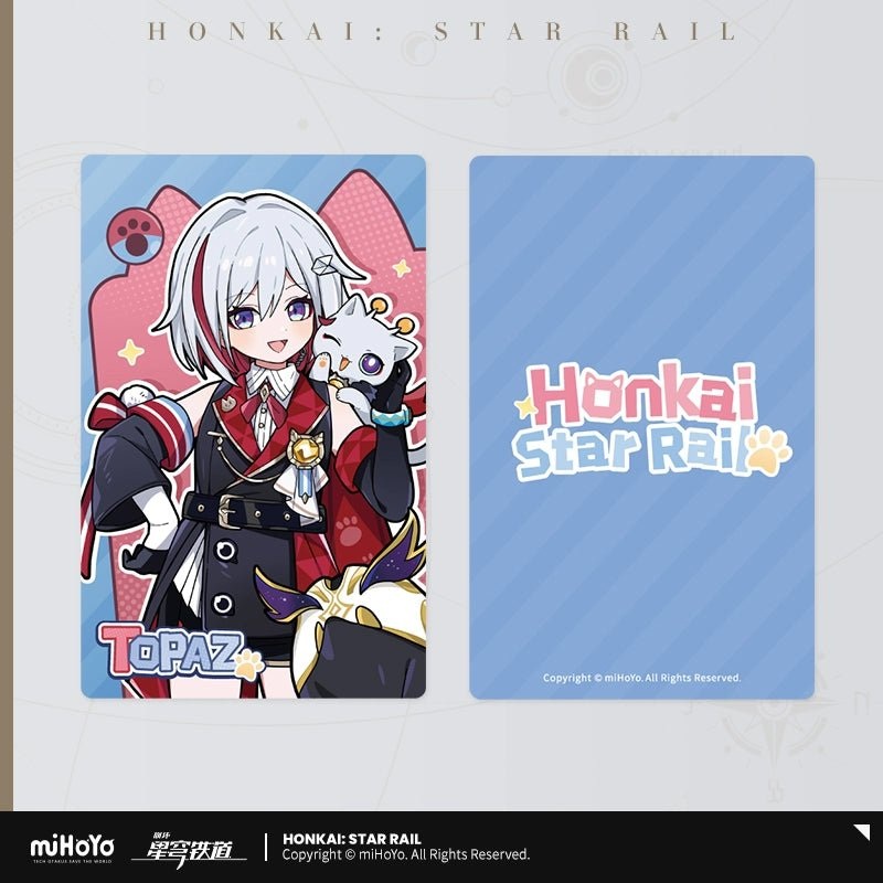 [Honkai Star Rail] Tiny Cat Series Laser Collectible Tickets – Topaz