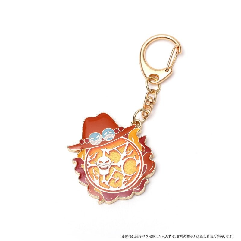 [One Piece] Symbol Motif Metal Key Ring- Portgas D. Ace