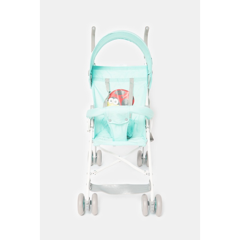 Blue Ladybug Baby Stroller With Round Canopy