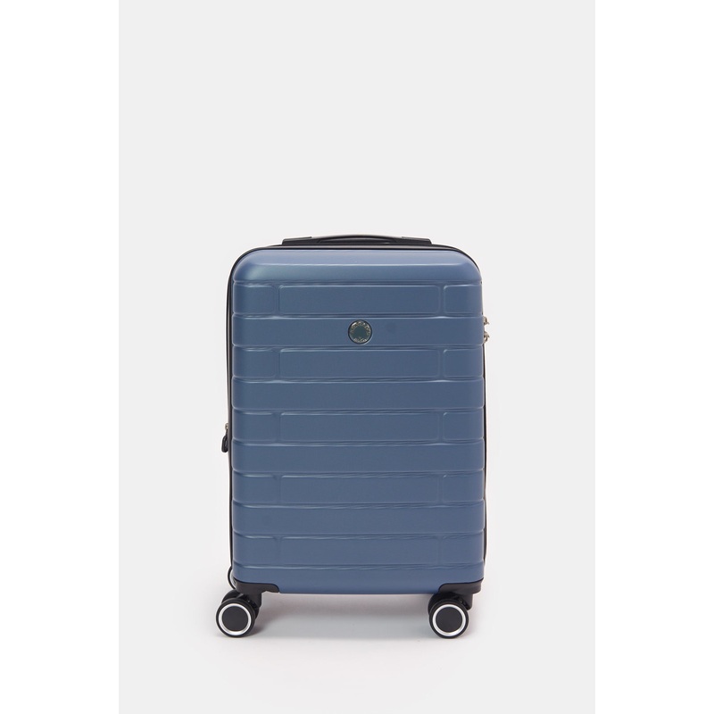 Blue Textured Trolley Luggage (20 Inch)