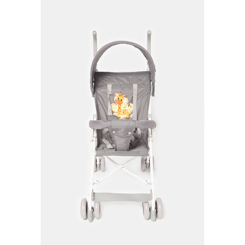 Grey Giraffe Baby Stroller With Round Canopy