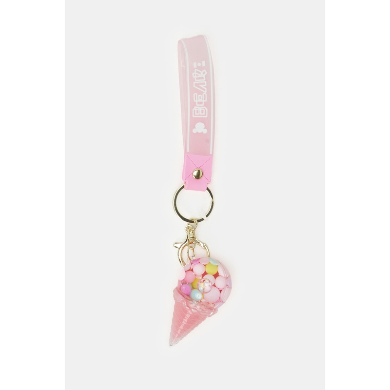 Women Pink Embellished Key Ring