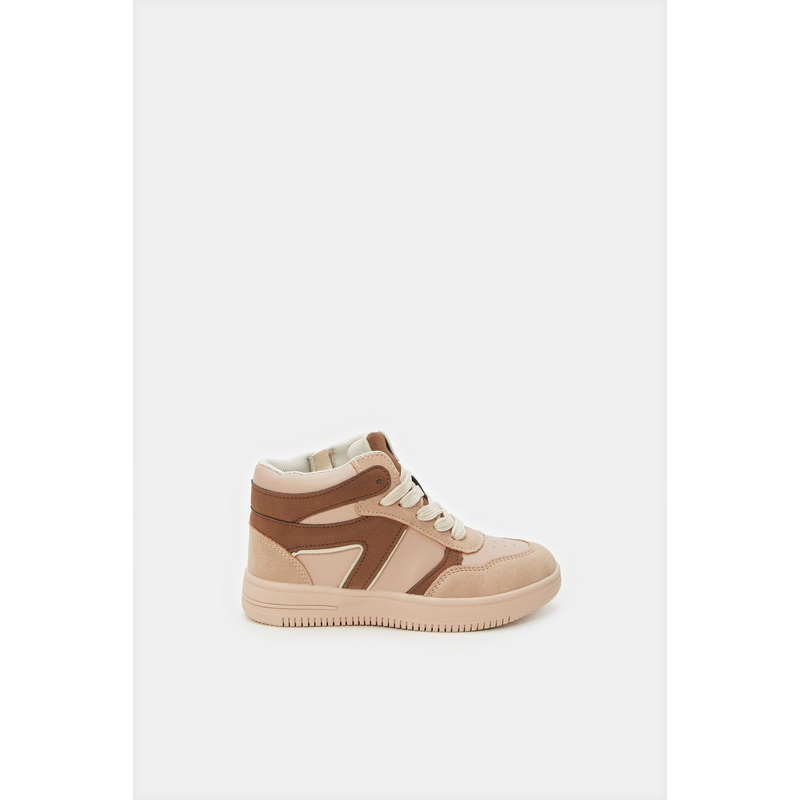 Girls Pink High-Top Sneakers|EU25|EU26|EU27|EU28|EU29|EU30
