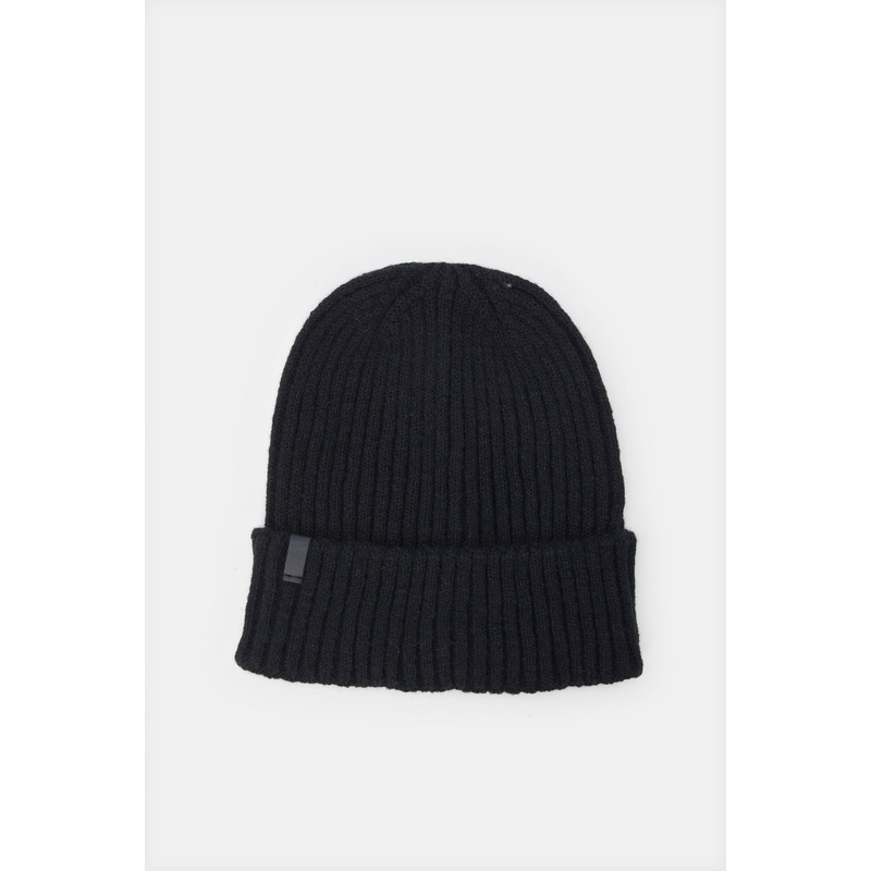 Men Black Knitted Cap