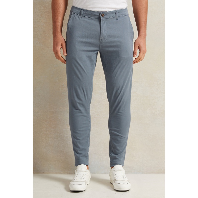 Men Blue Slim Fit Trousers|30 Waist|32 Waist|34 Waist|36 Waist|38 Waist