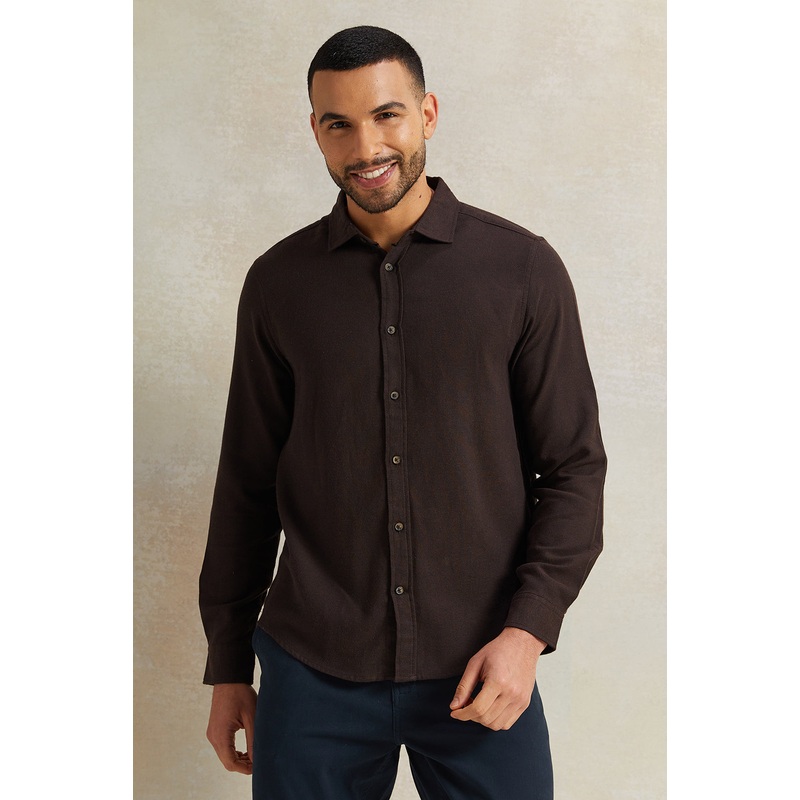 Men Brown Check Flannel Shirt|Small|Medium|Large|X-Large|XX-Large
