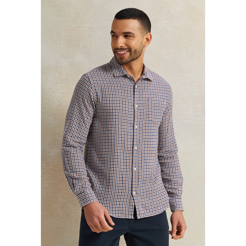 Men Multicolour Check Flannel Shirt