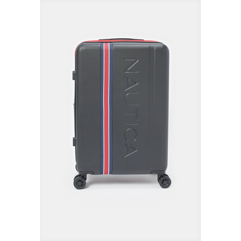 Nautica Black Soft Trolley Luggage 24 Inch