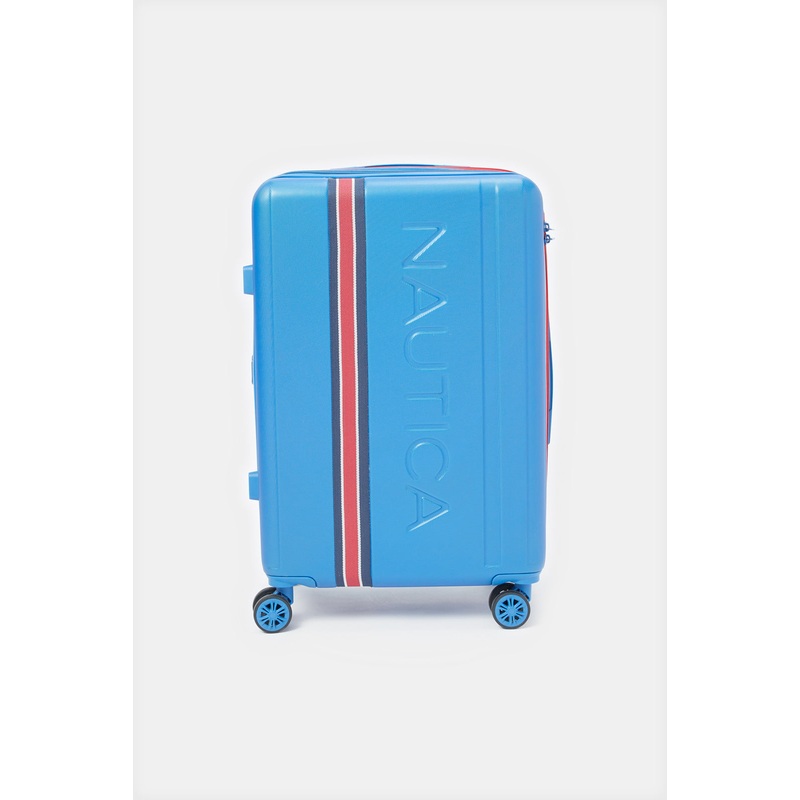 Nautica Blue Soft Trolley Luggage 24 Inch