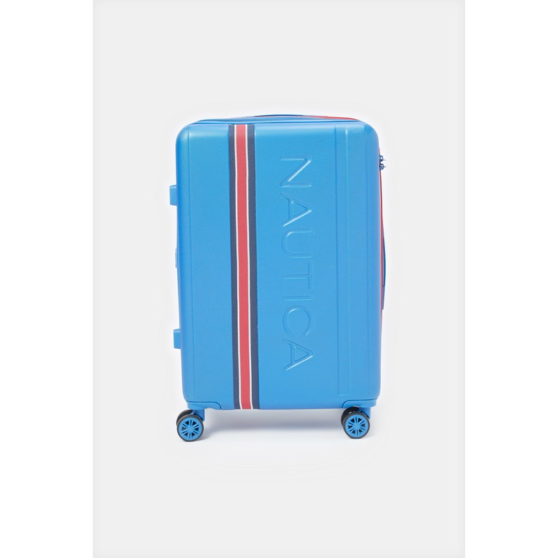 Nautica Blue Soft Trolley Luggage 28 Inch