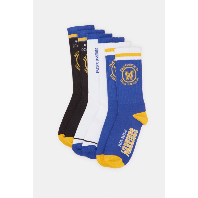 Senior Boys Assorted Warrior Basket Ball Socks (Pack of 3)
