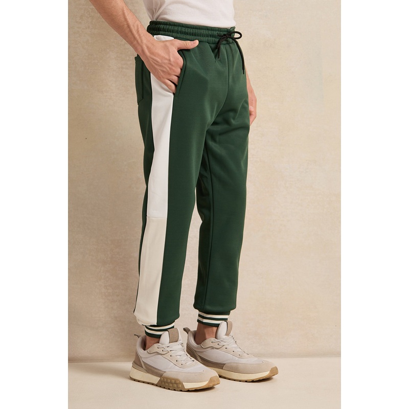 Senior Boys Olive And Beige Active Pants