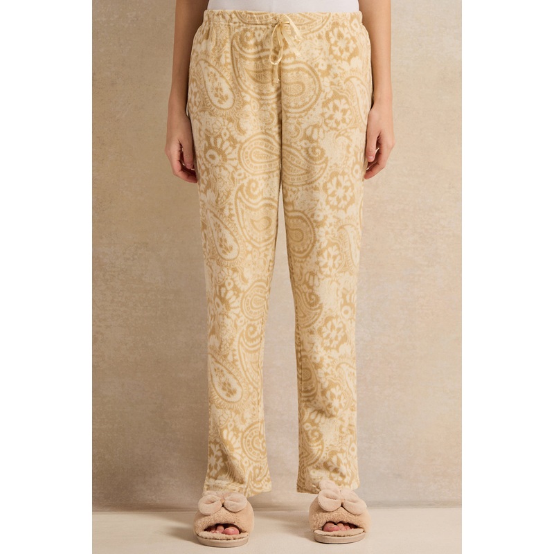 Women Beige Printed Pyjama Bottom