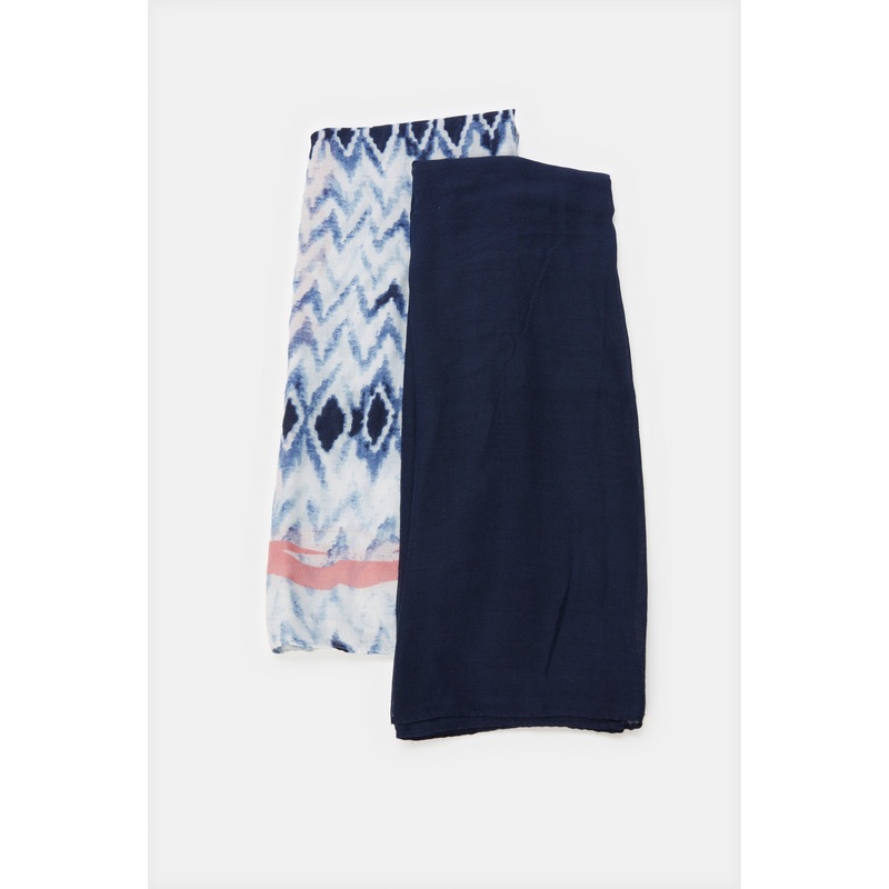 Women Grey And Black Scarf Set (Pack of 2)