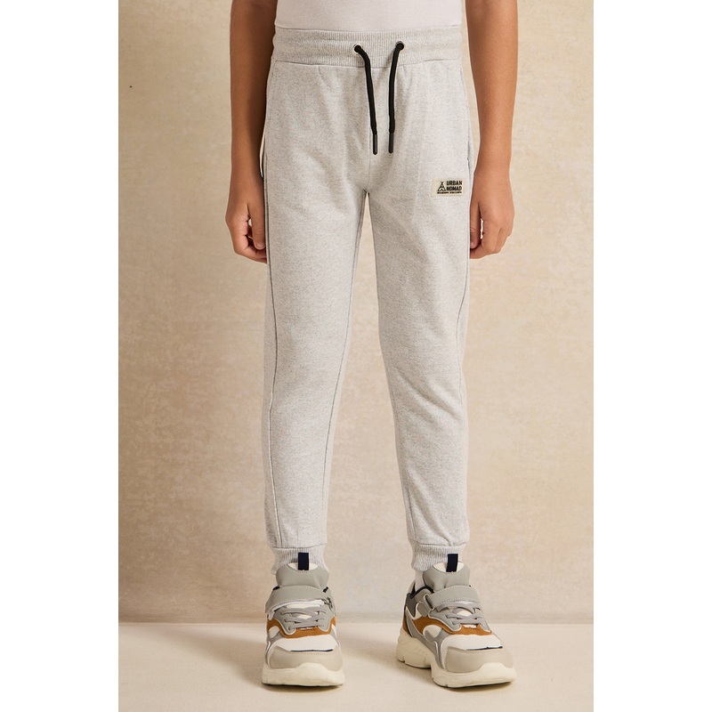 Boys Grey Printed Track Pants|2-3 Years|3-4 Years|4-5 Years|5-6 Years|6-7 Years|7-8 Years