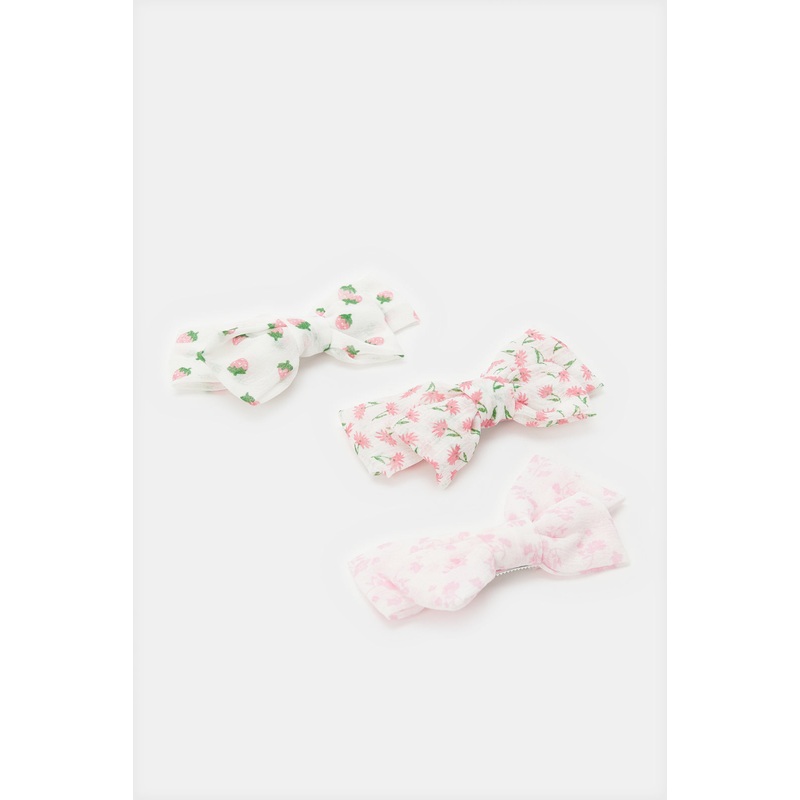 Girls Assorted Embellished Hair Clip Set (Pack of 3)