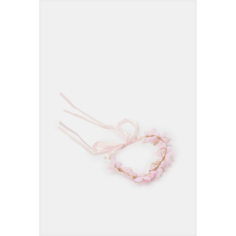 Girls Pink Embellished Headband