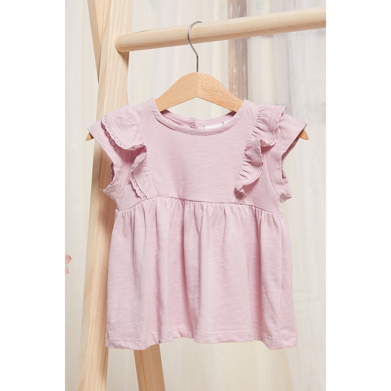 Infant Girls Lilac Embellished Blouse
