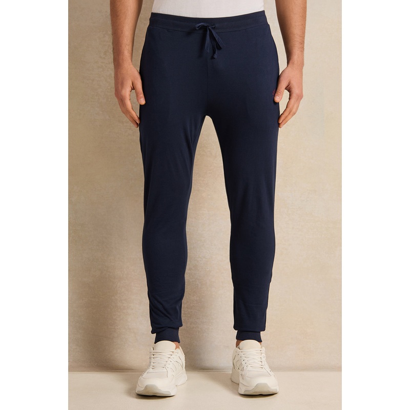 Men Navy Printed Pyjama Bottom