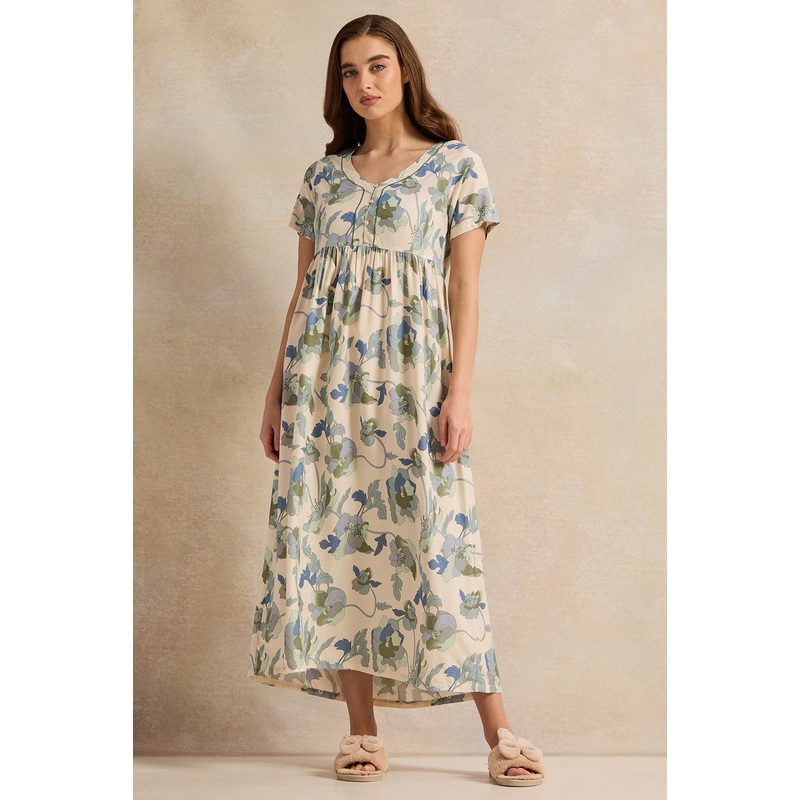 Women Assorted Floral Print Nightgown