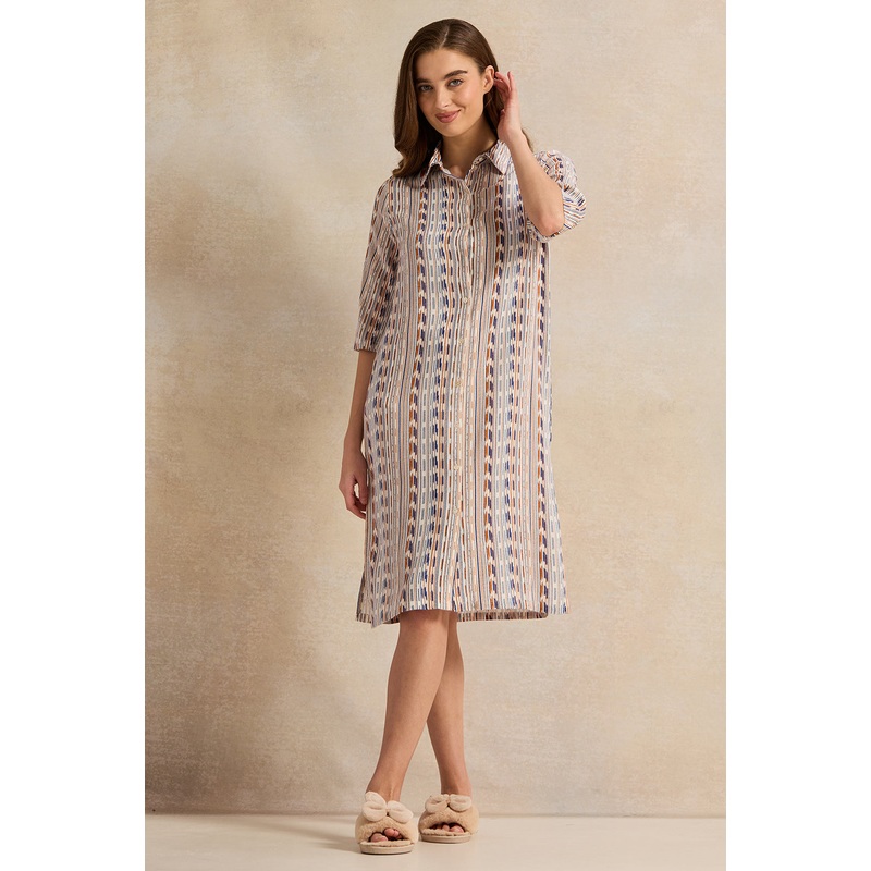 Women Assorted Printed Nightshirt Dress