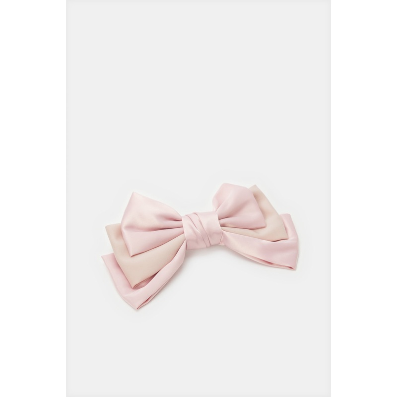 Women Pink Bow Hair Clip