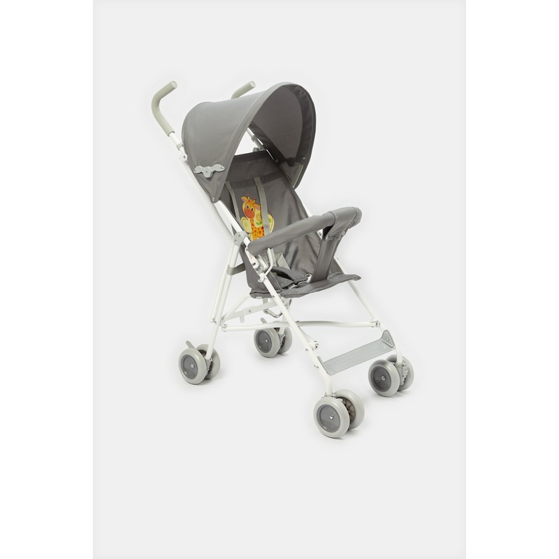 Baby Grey Giraffe Buggy With Round Canopy