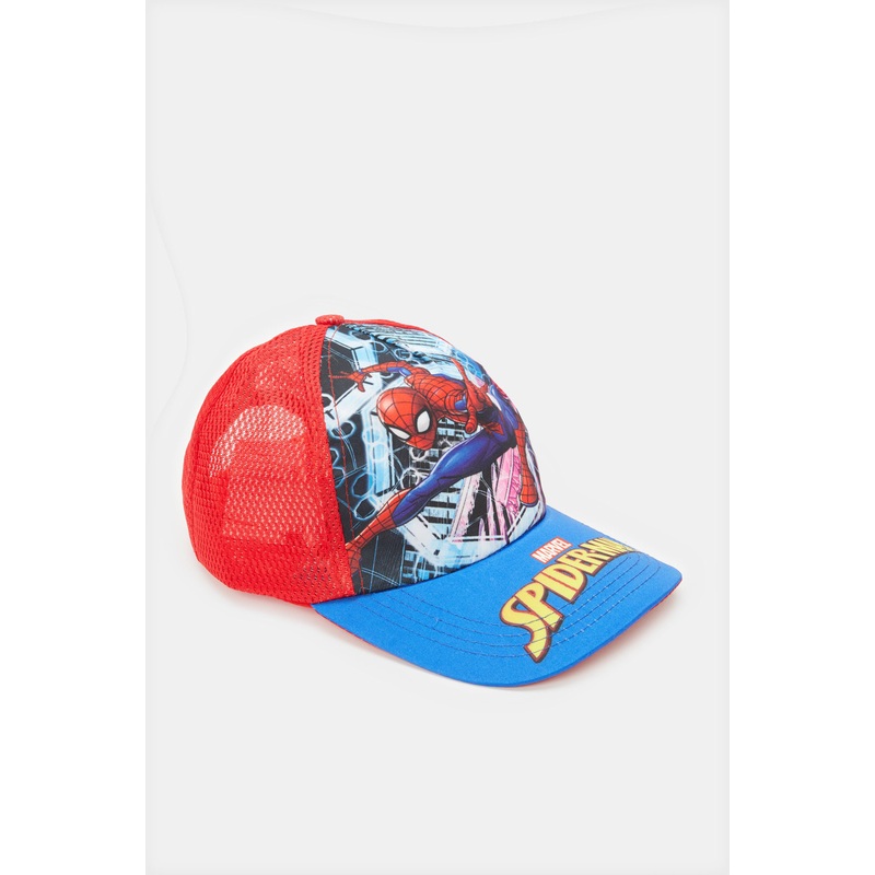 Boys Red And Blue Spider-man Cap