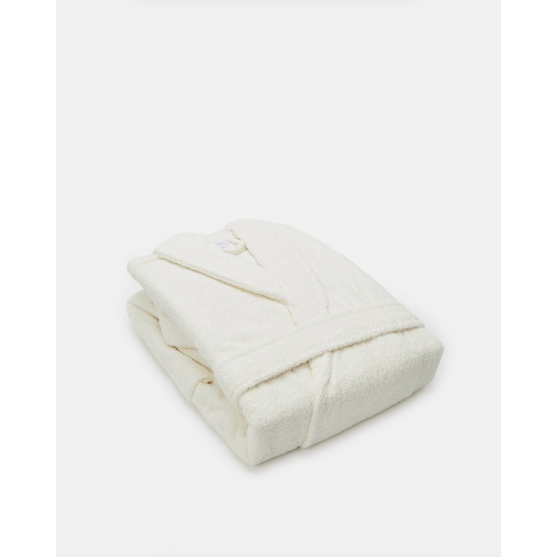 Cream Shawl Bathrobe