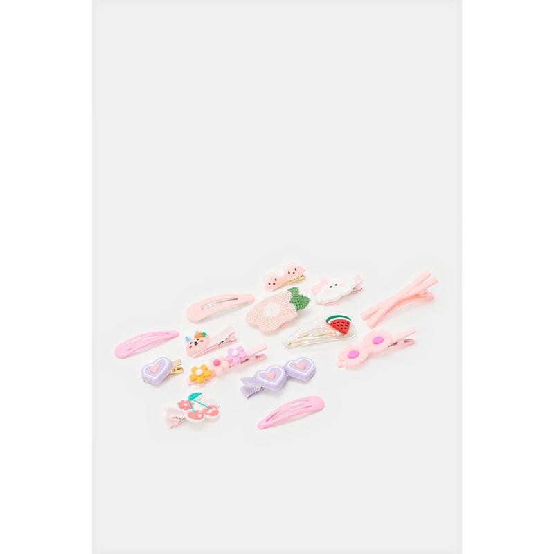 Girls Assorted Hair Clip Set  (Pack of15)