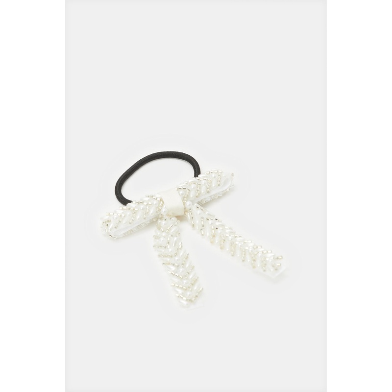 Girls Elastic White And Black Band