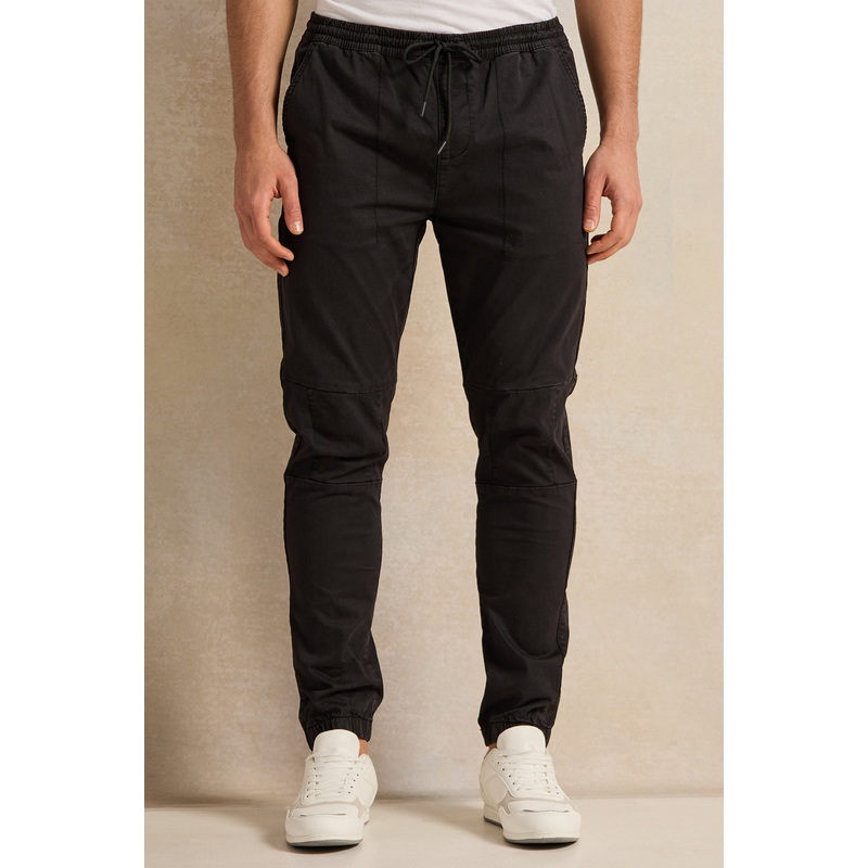 Men Black Twill Joggers|Small|Medium|Large|X-Large|XX-Large