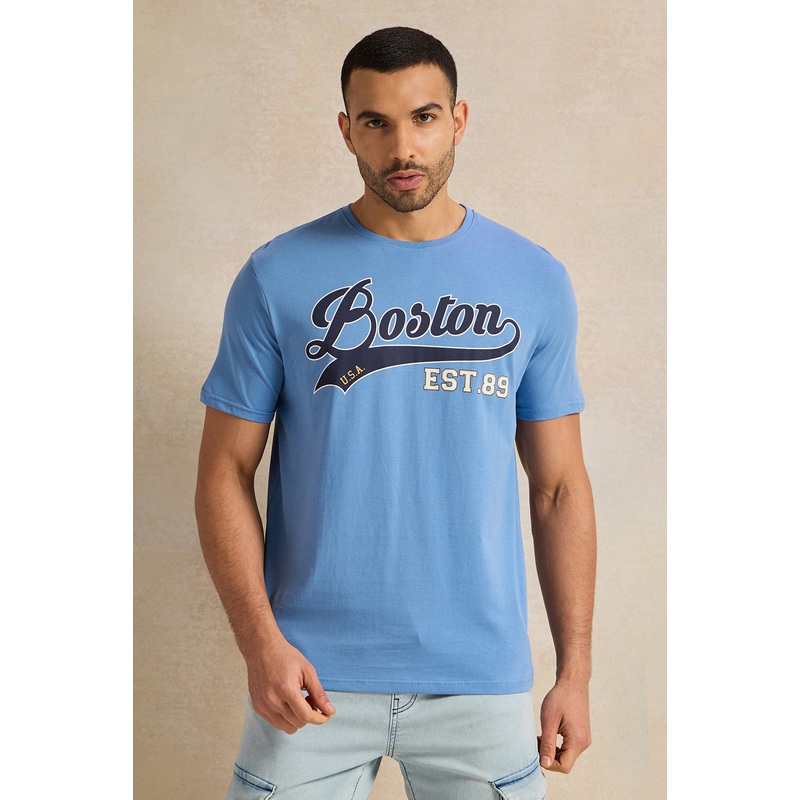 Men Blue Graphic T-Shirt|Small|Medium|Large|X-Large|XX-Large