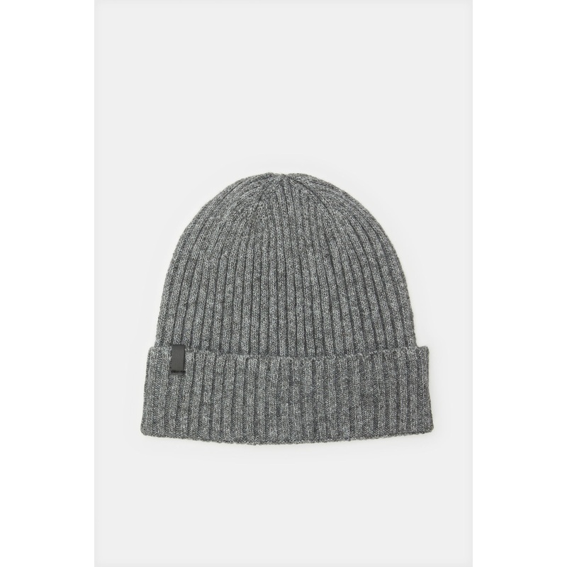 Men Grey Knitted Cap