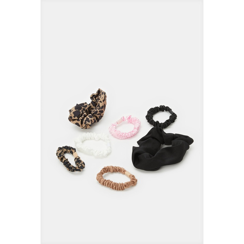 Women Assorted Embellished Scrunchy Set (7 Piece)