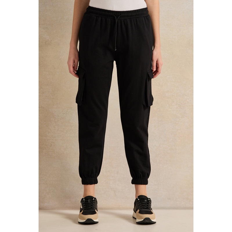 Women Black Active Cargo Pant|UK8|UK10|UK12|UK14|UK16