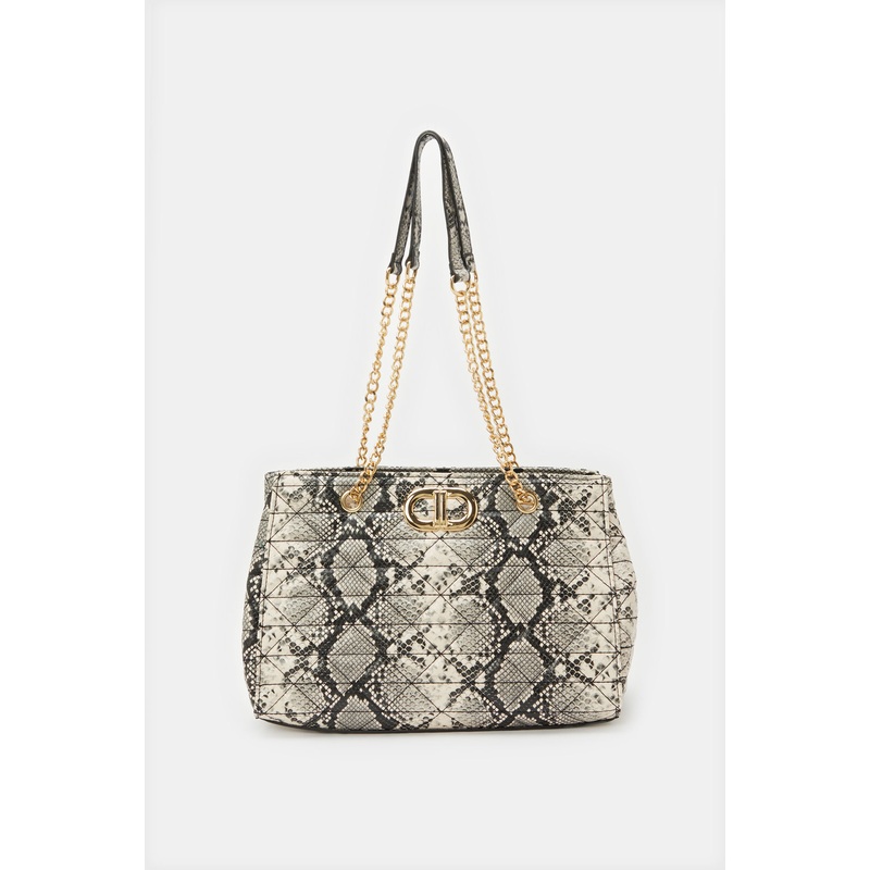 Women Green Animal Print Tote Bag