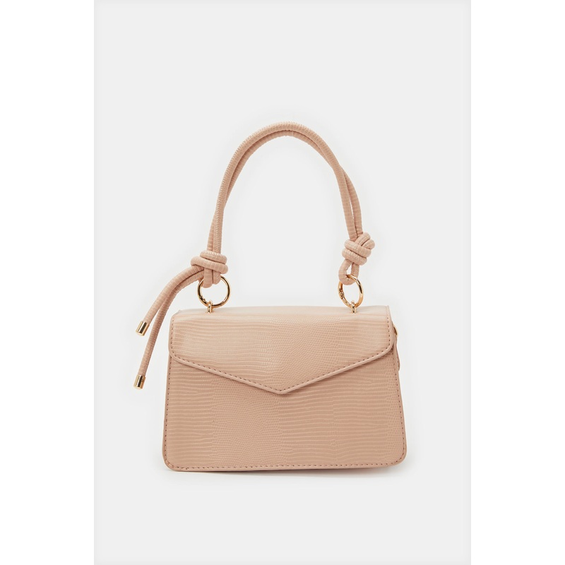 Women Pink Embellished Flap Messenger Bag