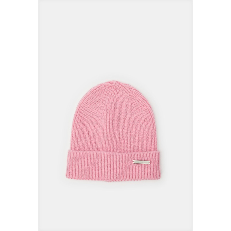 Women Pink Knitted Cap