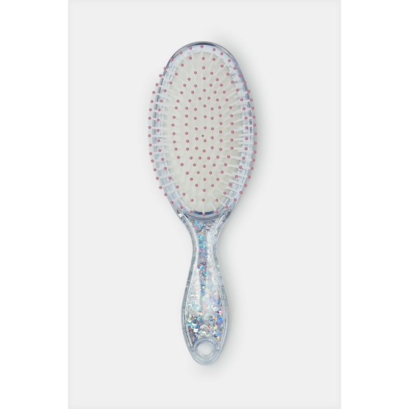 Girls Blue Printed Hair Brush