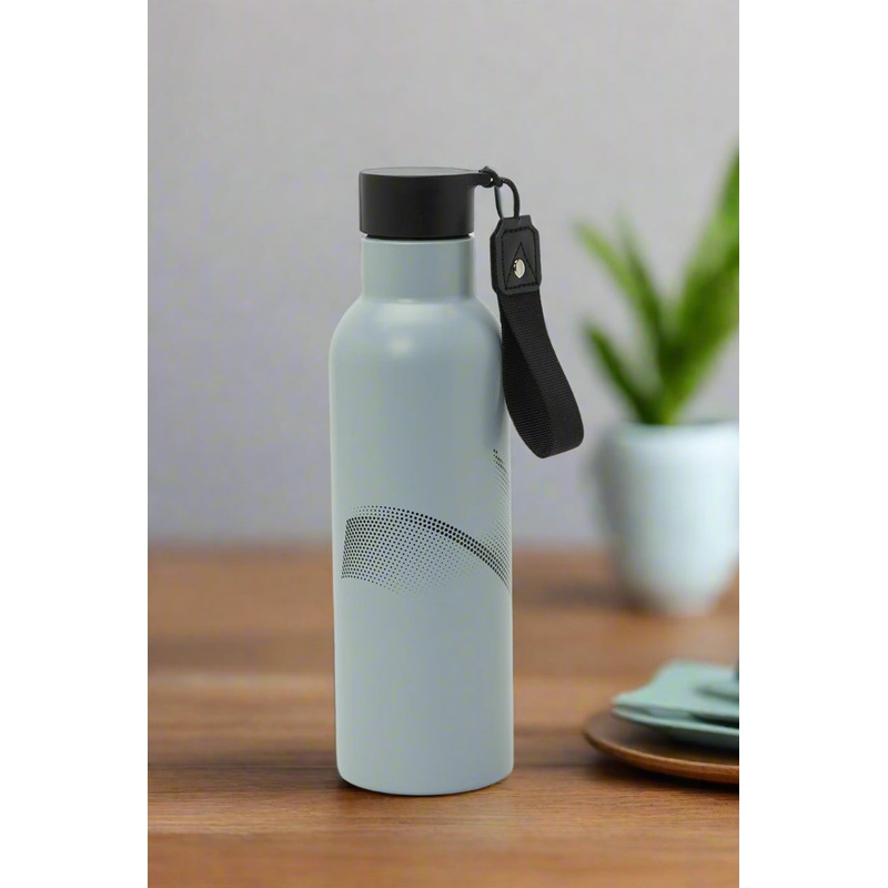 Grey Printed Water Bottle