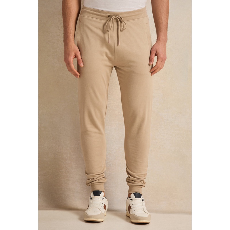 Men Beige Basic Track Pants|Small|Medium|Large|X-Large|XX-Large