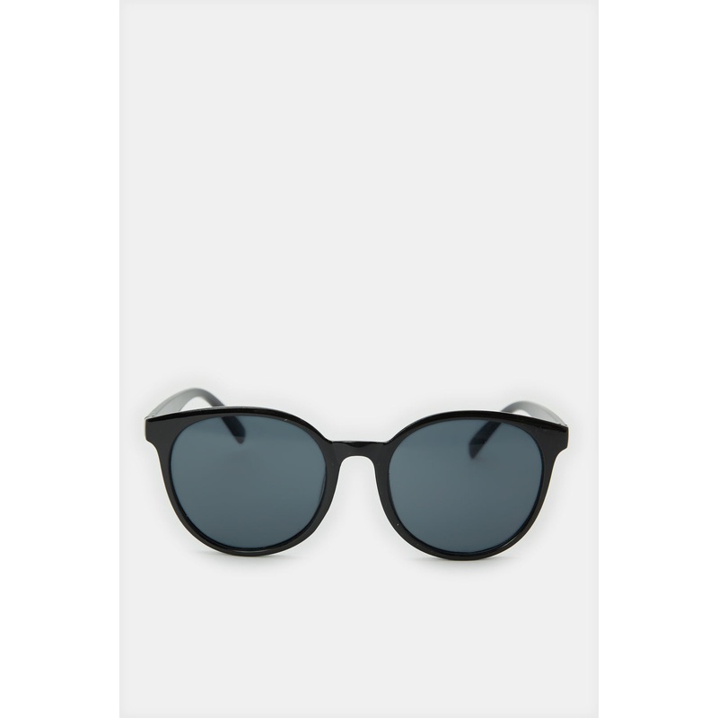 Men Black Round Sunglasses