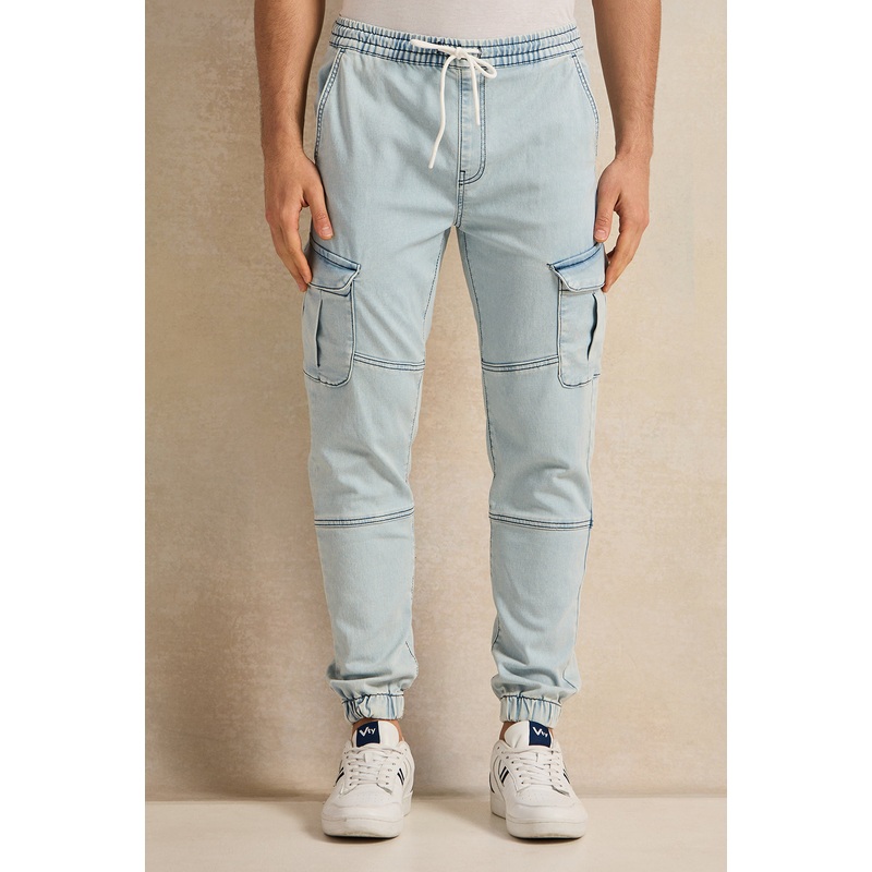 Men Blue  Cargo Jogger|Small|Medium|Large|X-Large|XX-Large